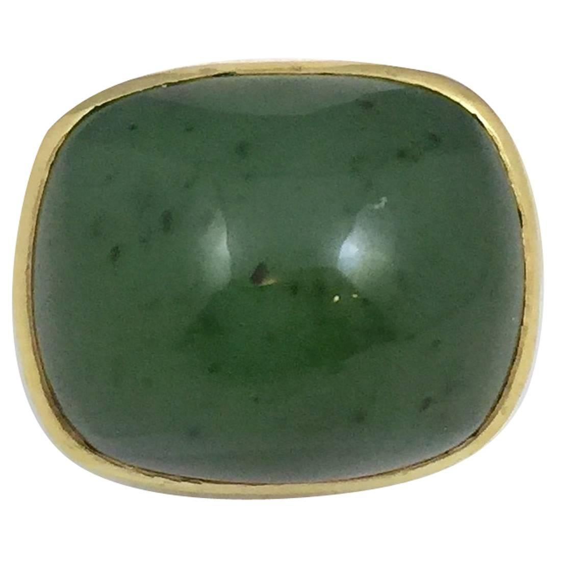 Classic Jade gold Ring