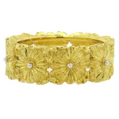 Buccellati Gold Flower Band Ring 