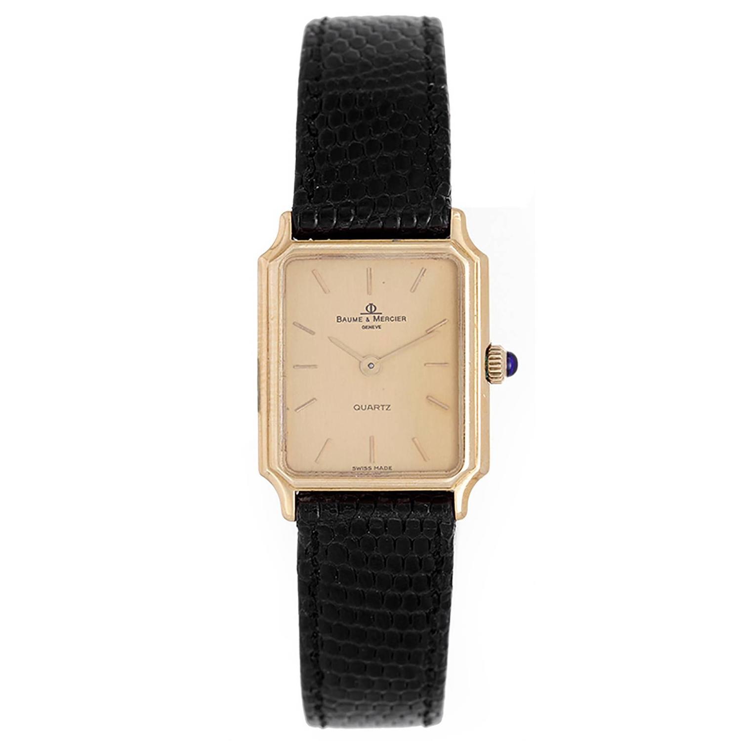 baume mercier gold watch