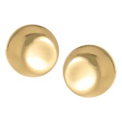 Tiffany & Co. Elsa Peretti Gold Thumbprint Earrings