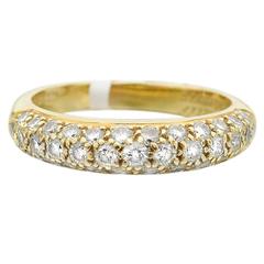 Van Cleef & Arpels Diamond gold Domed Band Ring