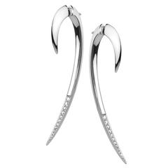 Shaun Leane Diamond Silver Hook Earrings