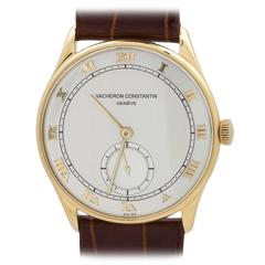 Retro Vacheron & Constantin Yellow Gold Oversize Dress Wristwatch 