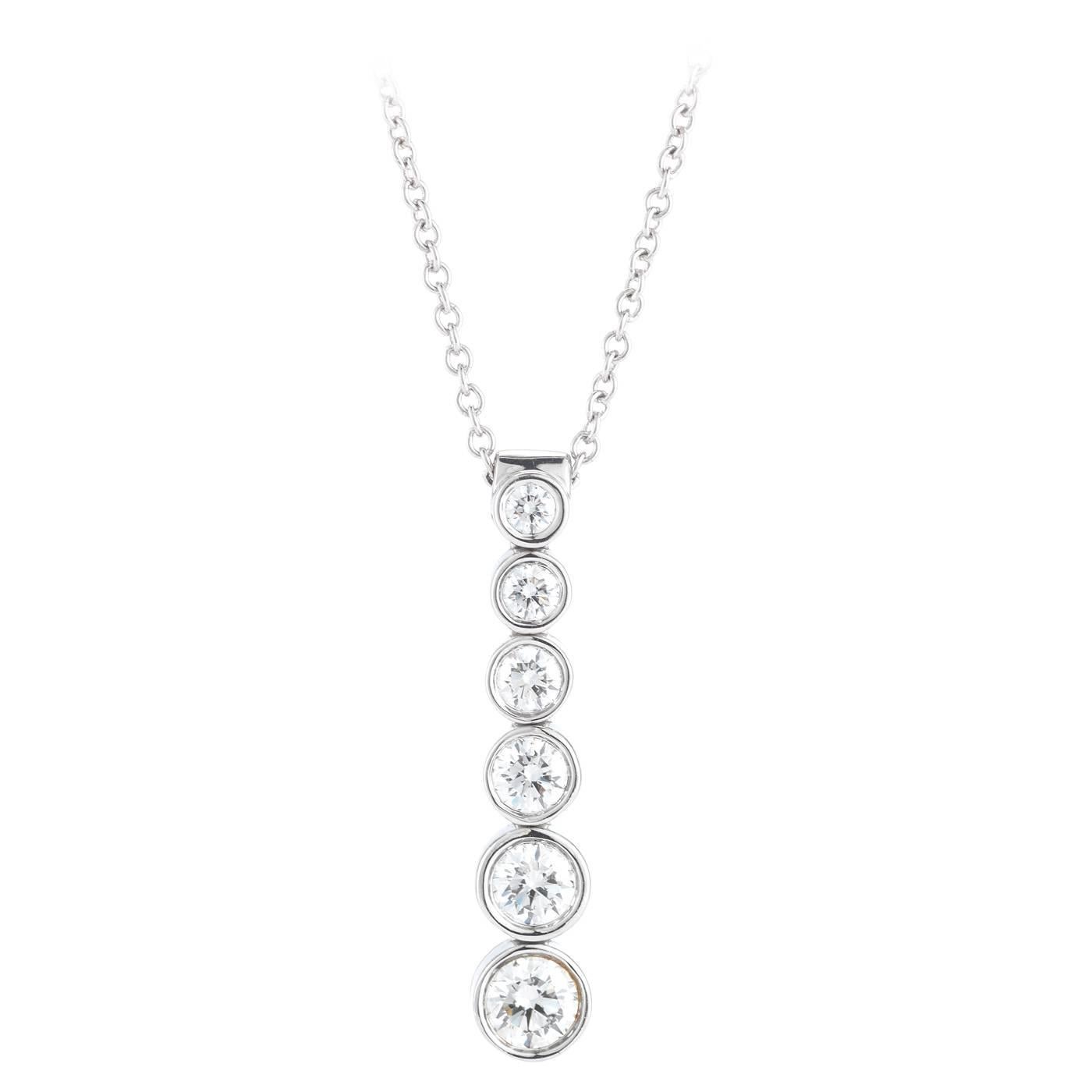 Tiffany & Co. Platinum Jazz Diamond Pendant