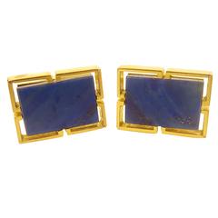 Lapis Lazuli and Gold Cufflinks