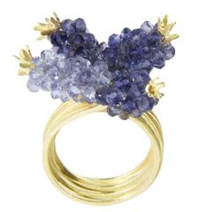Donna Brennan Iolite Gold Ring