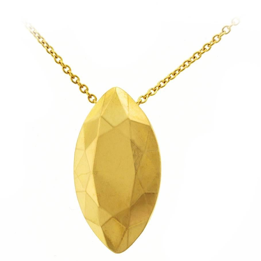 Elsa Peretti for Tiffany & Co. Faceted Pendant in Yellow Gold