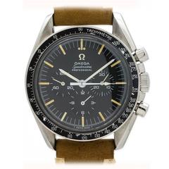 Vintage Omega Stainless Steel Speedmaster Pre Man on the Moon Wristwatch ref 145.012.67 