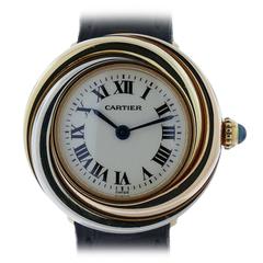 Cartier lady's Trinity three color gold wristwatch