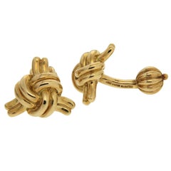 Valentin Magro Triple Knot Gold Cufflinks