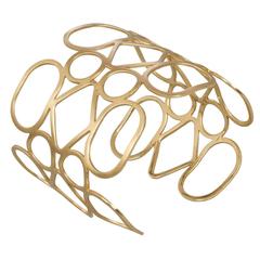 Modernist Geometric Gold Bracelet
