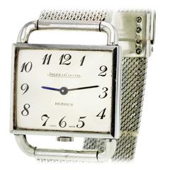 Retro Jaeger LeCoultre for Hermès white gold Wristwatch