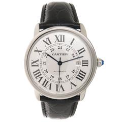 Cartier Stainless Steel XL Rond Solo automatic wristwatch 