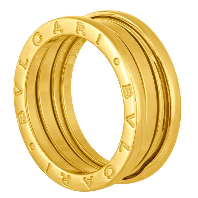 Bulgari B Zero 1 Three Band Yellow Gold Ring Size 58 For Sale At 1stdibs