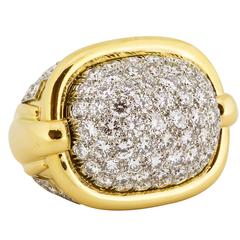 David Webb Diamond Gold Ring