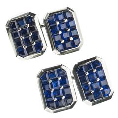 Art Deco Sapphire cufflinks