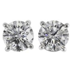 Tiffany & Co. E-VS1-VVS2 3xEX 4.63 carats Diamond Studs 