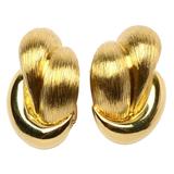 Henry Dunay Large Gold Earrings