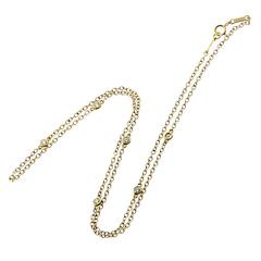 Tiffany & Co. Diamonds by the Yard Gold Necklace
