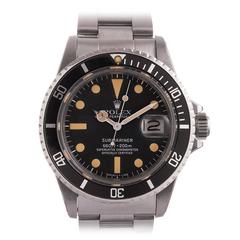 Retro Strong Patina Rolex Submariner 1680 with Box & Papers Circa 1979 