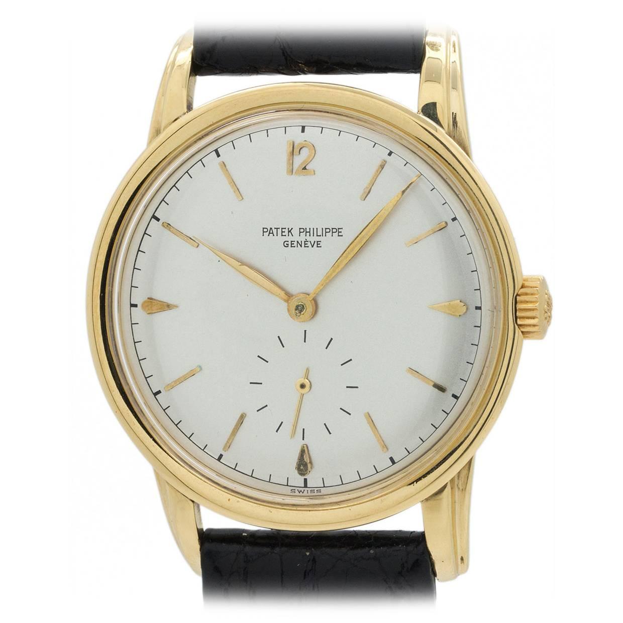 Patek Philippe Yellow Gold Dress Wristwatch ref 2452
