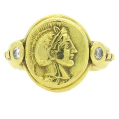 Laurence DeVries Diamant Gold Römische Mythologie Ring