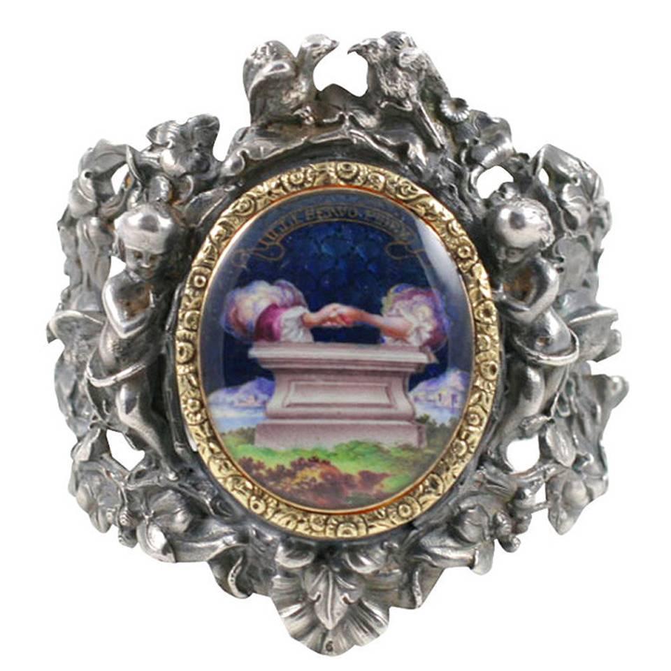  A French Mid 19th Century Sculpture Bracelet