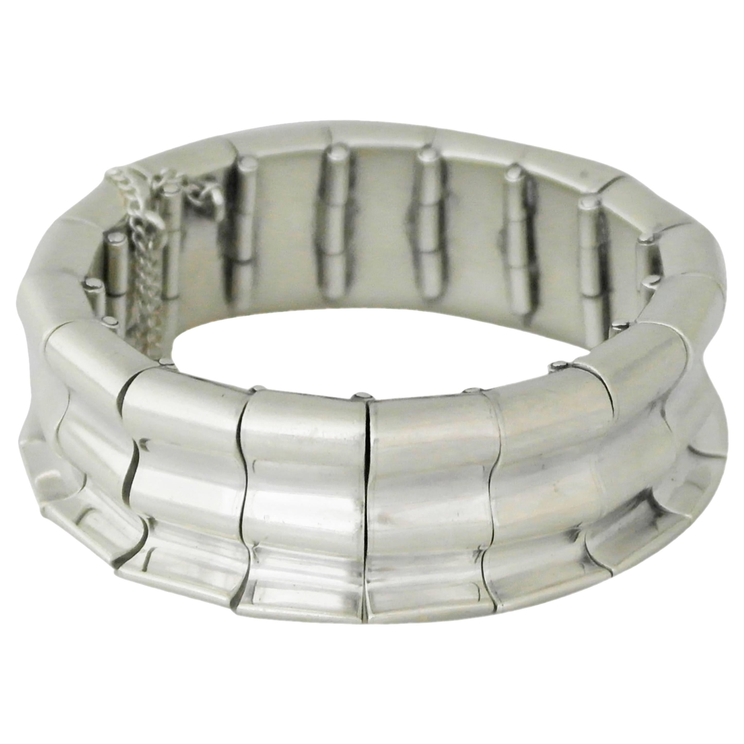 Antonio Pineda .970 Silver Link Bracelet For Sale