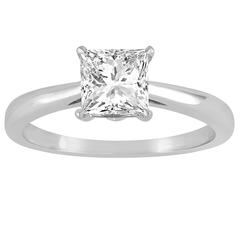 GIA Certified 1.05 Carat J VS1 Princess Cut Diamond Engagement Ring