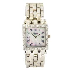 Vintage Chopard Ladies white gold Diamond Bezel Mother-of-Pearl Dial Quartz Wristwatch