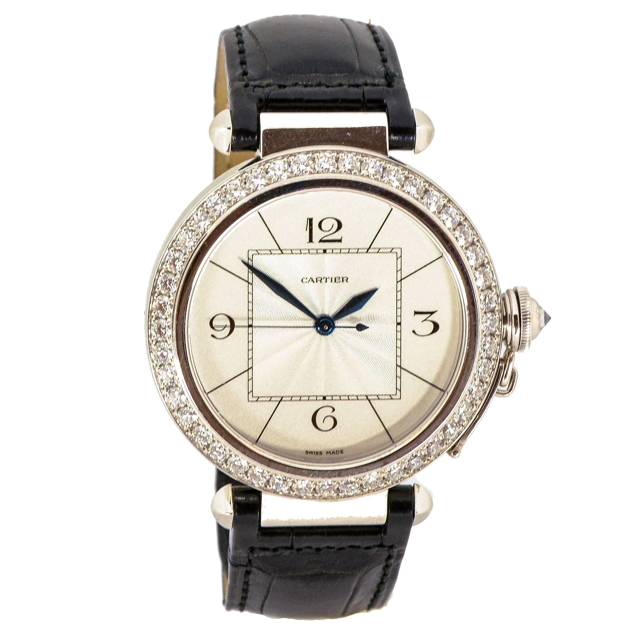 Cartier White Gold Pasha Wristwatch