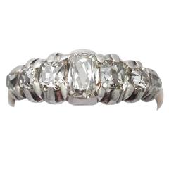 1.30Ct Diamond 
15k Yellow Gold, Silver Set Dress Ring - Antique Victorian