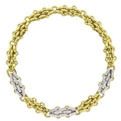 Pomellato Diamond Gold Choker Necklace