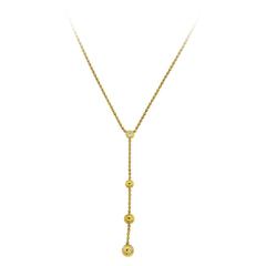 Cartier Draperie de Decolette Gold Diamond Pendant Drop Necklace