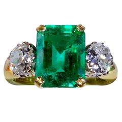 Emerald Diamond Gold Ring