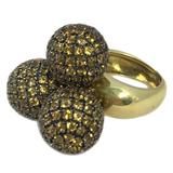 Lustiger Citrin-Goldring