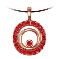 Vasily Baglaenko and Sparkles Ruby and Gold Pendant