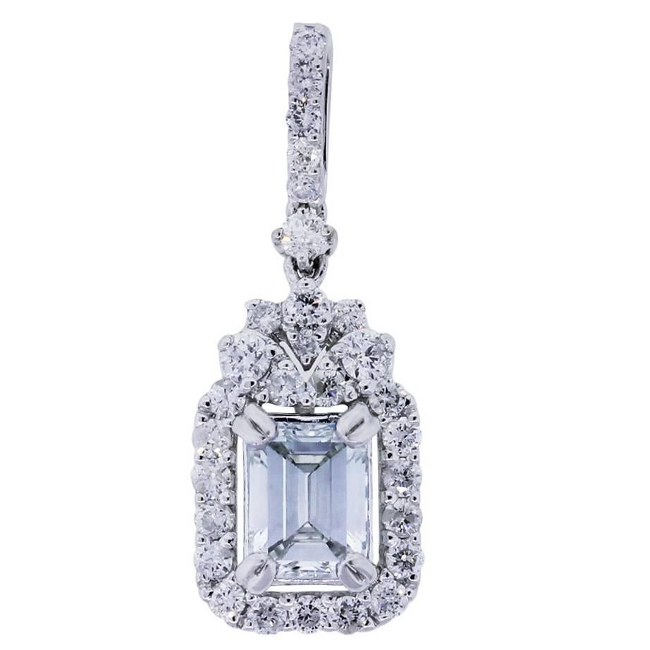 1.13 Carat GIA Cert Diamond Gold Pendant