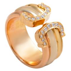 Cartier Logo de Cartier Diamond Gold Band Ring