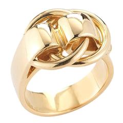 Hermes 1970s  Gold Buckle Ring
