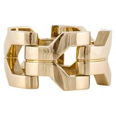 Tiffany & Co. Giant Gold Link Bracelet 6