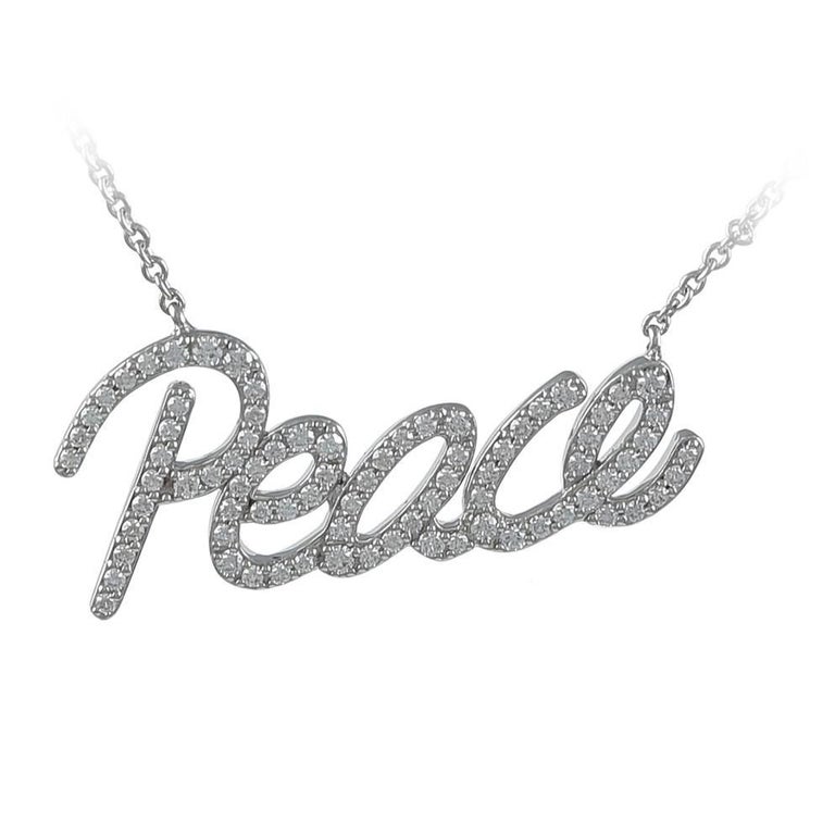 Tiffany peace necklace Clearance