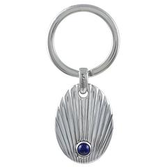 Cartier Lapis Sterling Key Ring