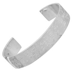 Tiffany & Co. Notes Collection Sterling Silver Cuff Bracelet