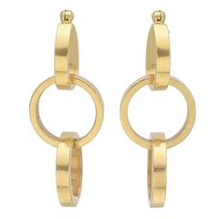 Tiffany & Co. Paloma Picasso Gold Triple Hoop Drop Earrings