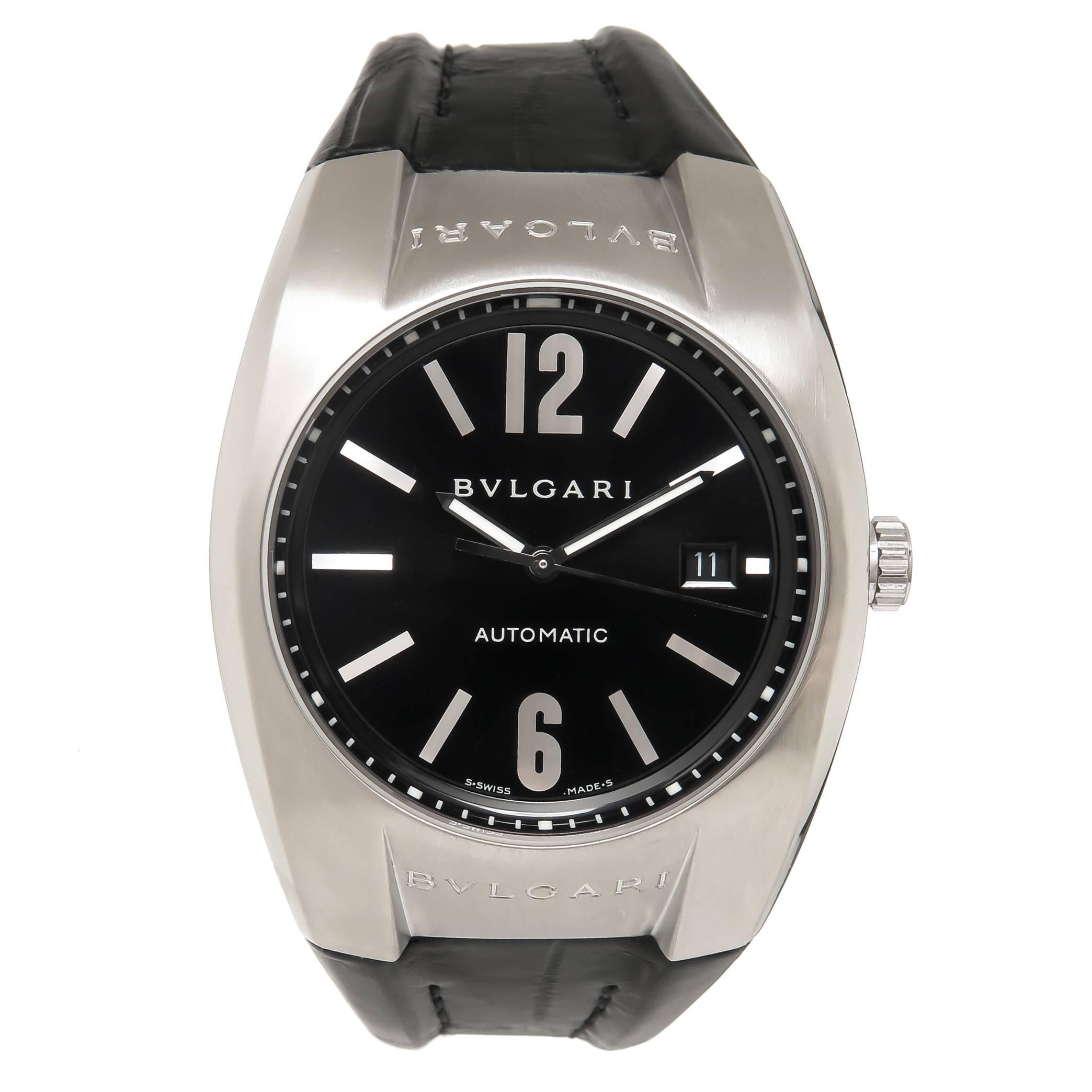 Bulgari Ergon Stainless Steel Automatic Wristwatch