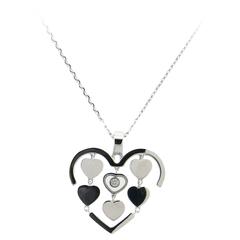 Chopard Happy Amore Gold Floating Diamond Heart Pendant Necklace 5