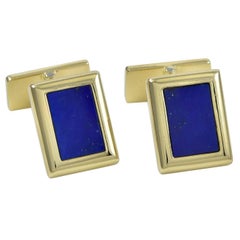 Chaumet Boutons de manchette en or et lapis, Paris