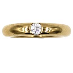 Cartier Solitär-Diamant-Gold-Ring