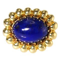 1970s Lapis Lazuli Gold Ring 1